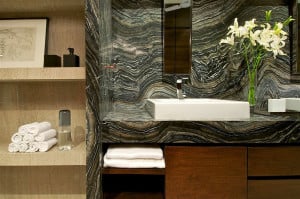  dark marble feature wall